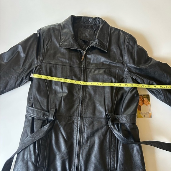 90s/ y2k Vintage Leather Moto Jacket NEW WITH TAGS - Kathy Ireland - Picture 4 of 14